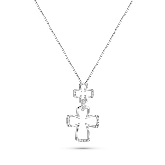 Фото Золотое колье с бриллиантами (арт. Ц341685015б)