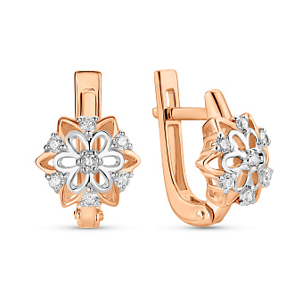 Золоті сережки з діамантами (арт. С011081020)