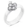 Кольцо из серебра и керамики Клевер (арт. 7501/6908кмб) – изображение 2