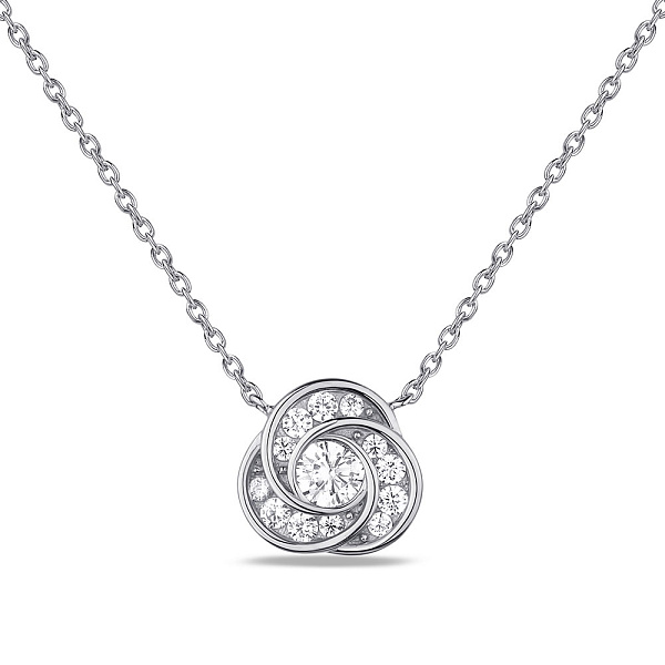Серебряное колье с фианитами (арт. 7507/1798) – изображение 1