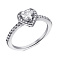 Серебряное кольцо Сердце с фианитами (арт. 7501/КК2Ф/281-16) – изображение 1