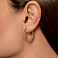 Серьги-кольца из желтого золота (арт. 1091824/20ж) – изображение 3