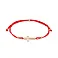 Браслет з червоної шовкової нитки з хрестиком (арт. 322810) – зображення 1