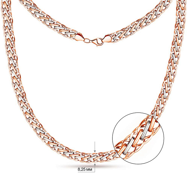 Кольє з червоного золота (арт. 351191/1кб) – зображення 2