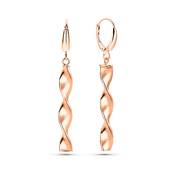 Сережки з червоного золота (арт. 1091628)