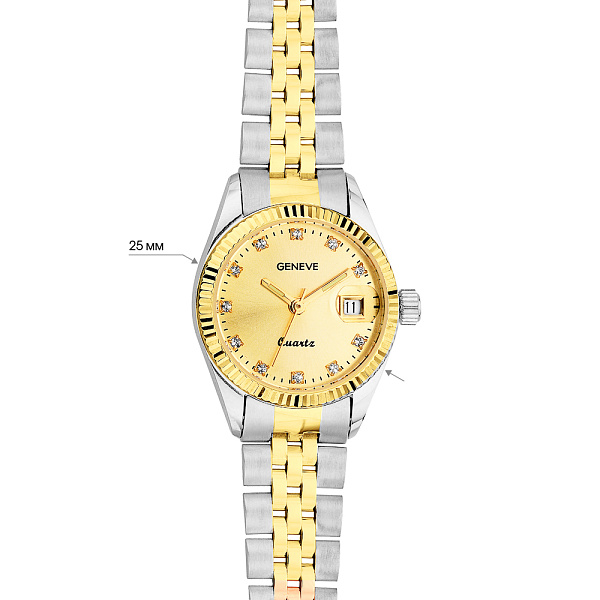 Жіночий класичний годинник з золота (арт. 260243бж) – зображення 4