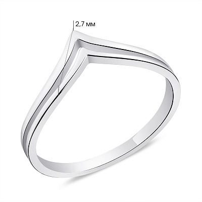 Серебряное кольцо без камней (арт. 7501/6362)