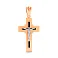 Золотой крестик с распятием и эмалью (арт. 501734еч) – изображение 1