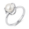 Серебряное кольцо с жемчугом (арт. 7501/8143жб) – изображение 1