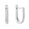 Серьги из белого золота с дорожкой из фианитов  (арт. 110850б) – изображение 1