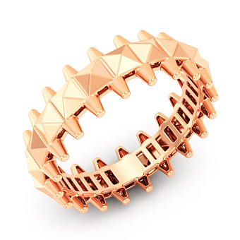 Каблучка з червоного золота (арт. 1401099)