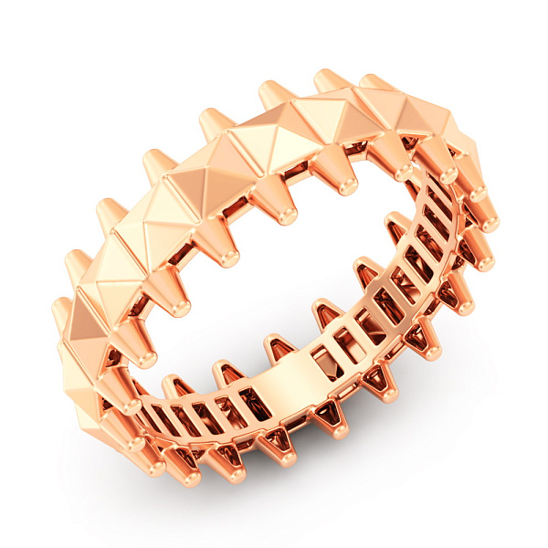 Каблучка з червоного золота (арт. 1401099) – зображення 1