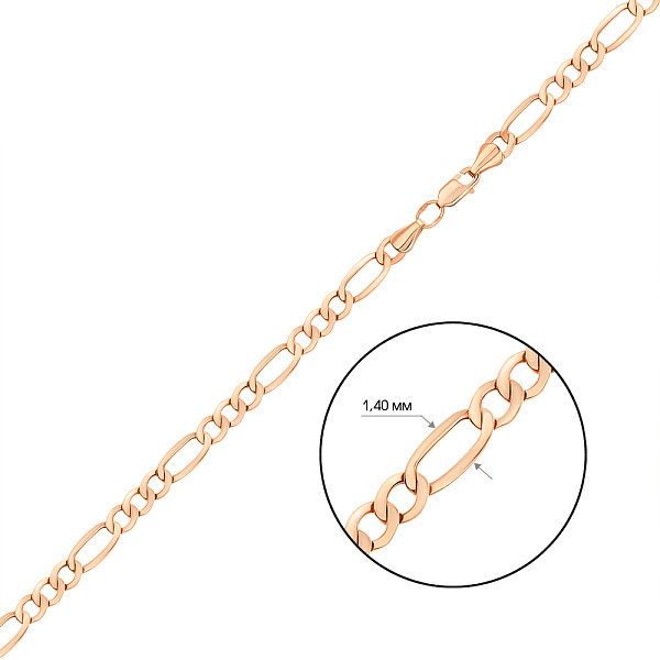 Цепочка из красного золота плетения Картье (арт. 306001) – изображение 2
