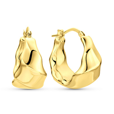 Золотые серьги-кольца Francelli в желтом цвете металла (арт. 109779/20ж)