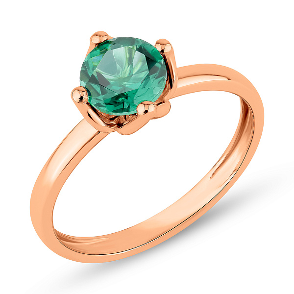 Золотое кольцо с кварцем (арт. 141229Пз) – изображение 1