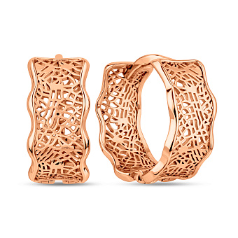 Сережки з червоного золота (арт. 111296)
