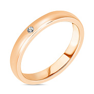 Обручальное кольцо Европейка из золота с бриллиантом (арт. К239207)