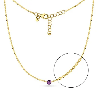 Кольє з жовтого золота Francelli (арт. 352917жф)