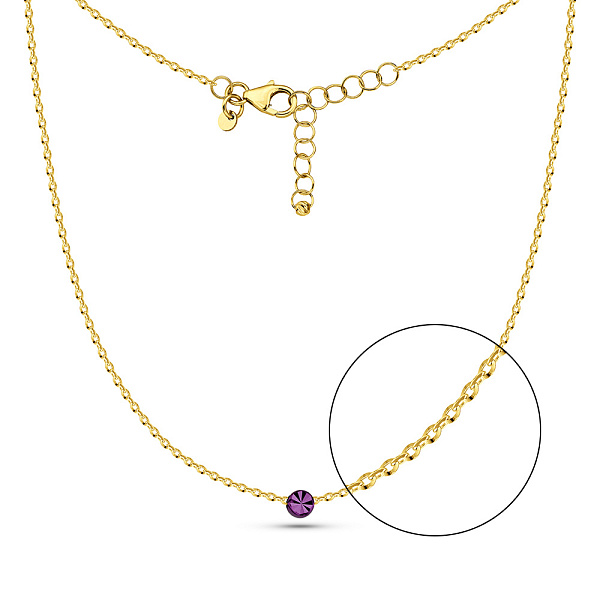 Кольє з жовтого золота Francelli (арт. 352917жф) – зображення 1