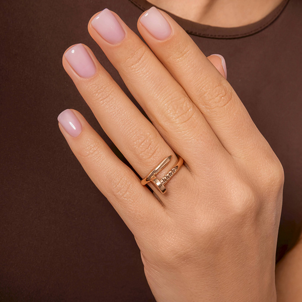 Каблучка з червоного золота "Цвях" (арт. 155321) – зображення 4