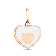 Фото Кулон из красного золота с эмалью (арт. 440891еп)