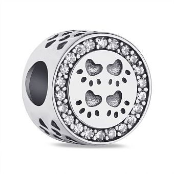 Серебряный шарм с фианитами (арт. 7903/3805)
