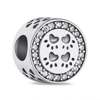 Серебряный шарм с фианитами (арт. 7903/3805)