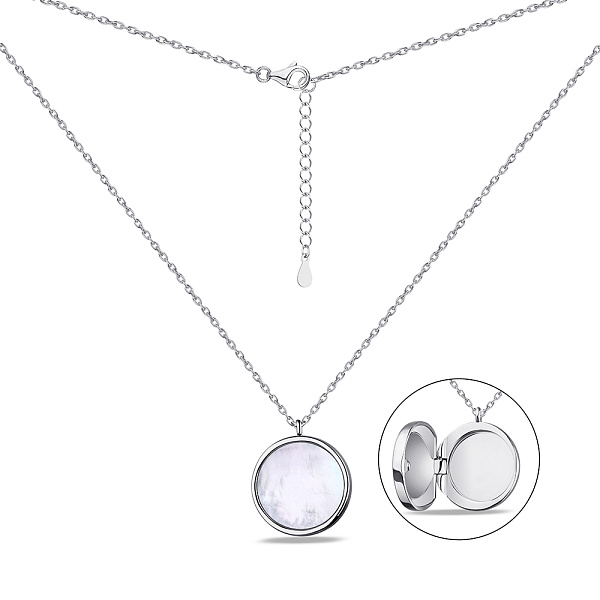 Колье из серебра с перламутром (арт. 7507/1986п) – изображение 2