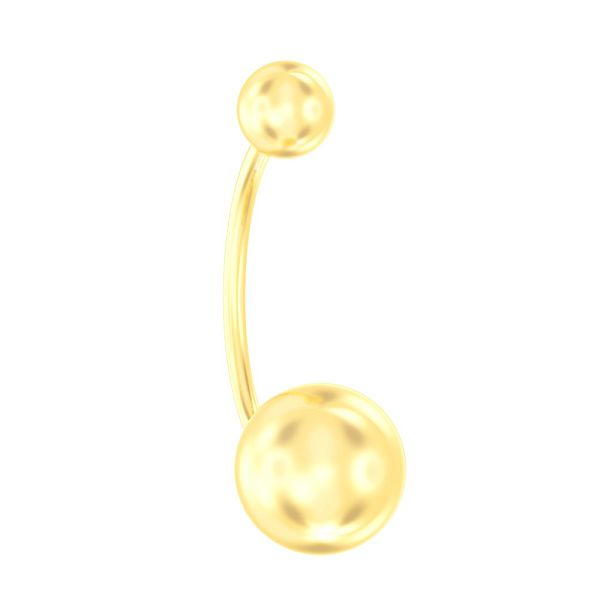Золота сережка-пірсинг для пупка (арт. 360063ж) – зображення 1