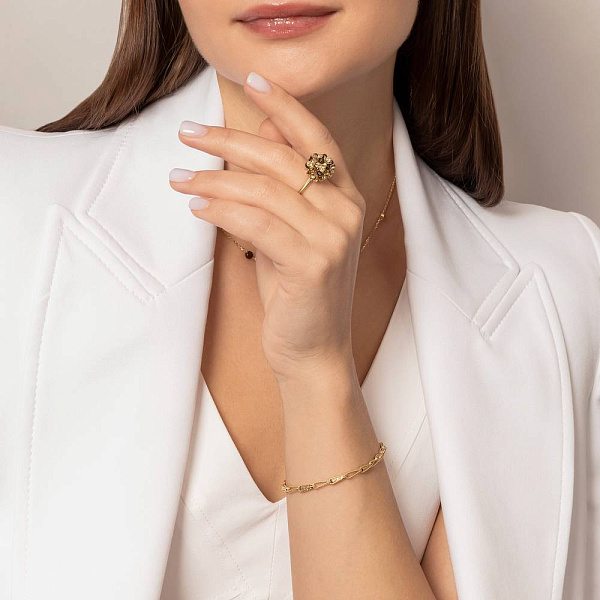 Кольцо из желтого золота Francelli (арт. 156559жкр) – изображение 3