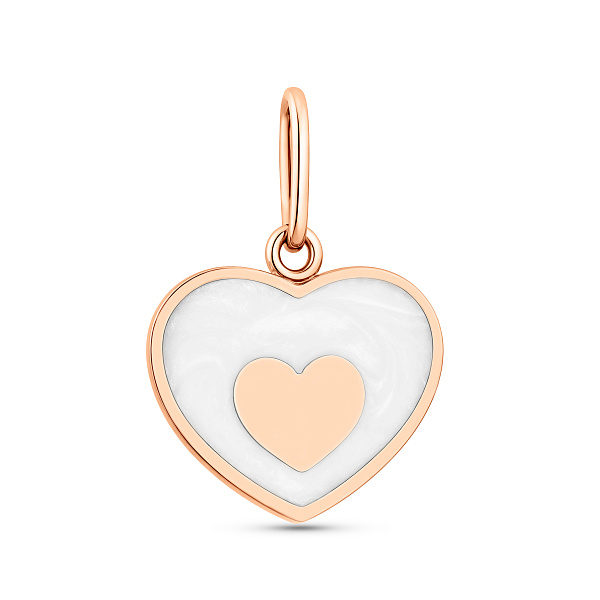 Кулон из красного золота с эмалью (арт. 440891еп) – изображение 1