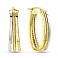 Сережки из желтого и белого золота (арт. 1091625/25жб) – изображение 1
