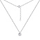 Серебряное колье с подвеской с фианитом (арт. 7507/792) – изображение 2