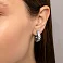 Серьги из белого золота без камней Francelli (арт. 1091864б) – изображение 2