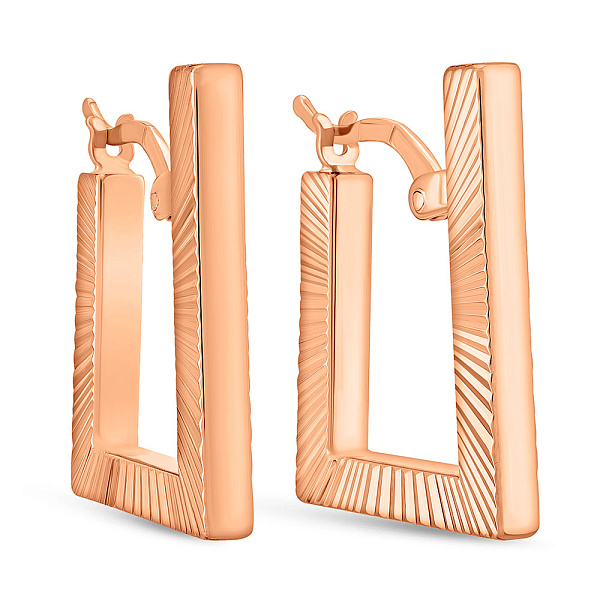 Золотые серьги без камней (арт. 1091927а) – изображение 1