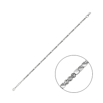 Фото Золотой браслет Francelli с алмазной насечкой (арт. 340111ба)