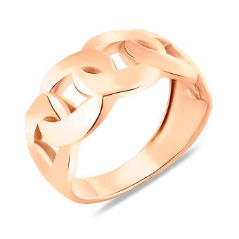 Кольцо из красного золота Звенья (арт. 155638)