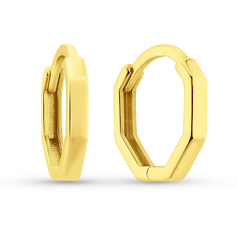 Золотые сережки-кольца (арт. 110852ж)