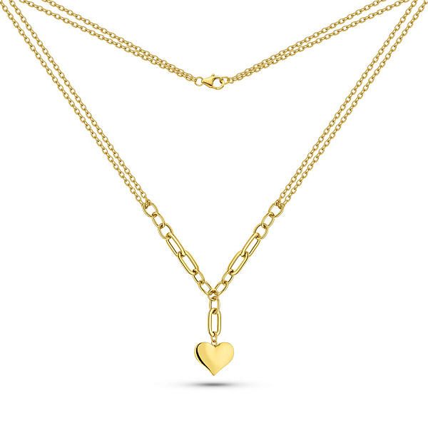 Колье из желтого золота Сердце (арт. 352837ж) – изображение 2