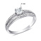 Серебряное кольцо с фианитами (арт. 7501/7067) – изображение 2