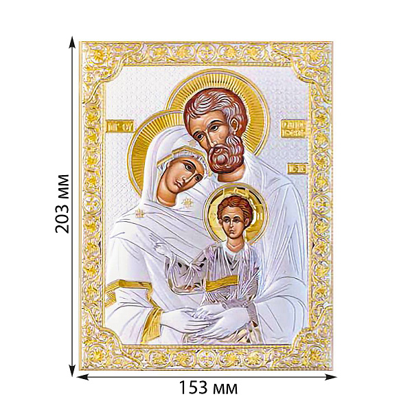 Ікона Святе Сімейство (153х203 мм) (арт. P-5/005G/K) – зображення 2