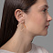 Сережки-пусеты из красного золота (арт. 1101180) – изображение 3
