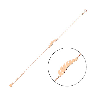 Фото Золотой браслет Колосок (арт. 341281)