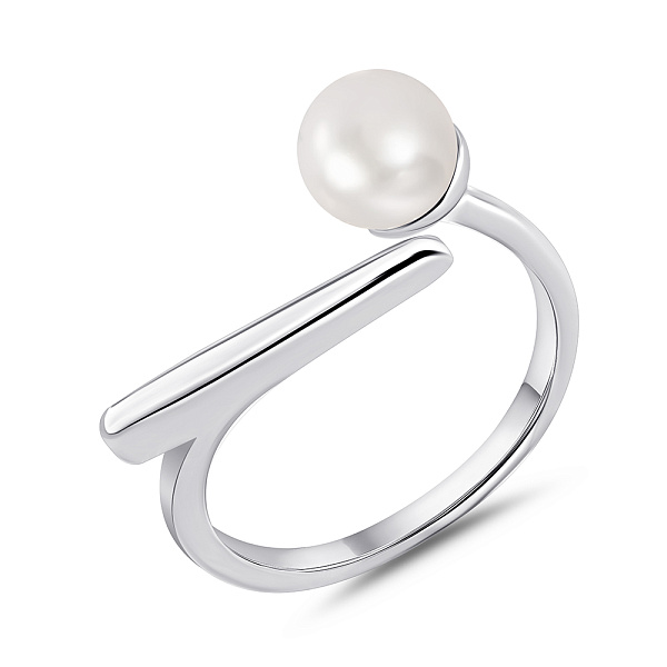 Серебряное кольцо с жемчугом (арт. 7501/2186830жб) – изображение 1