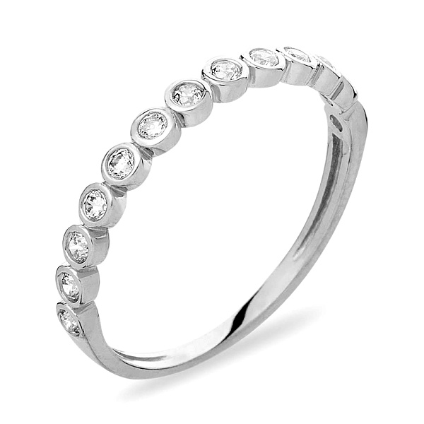 Золота каблучка з фіанітами (арт. 140645б) – зображення 1