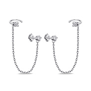 Фото Серьги-пусеты Trendy Style из серебра с фианитами (арт. 7518/577сп)