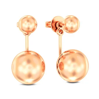 Золоті сережки-джекети (арт. 1101079)