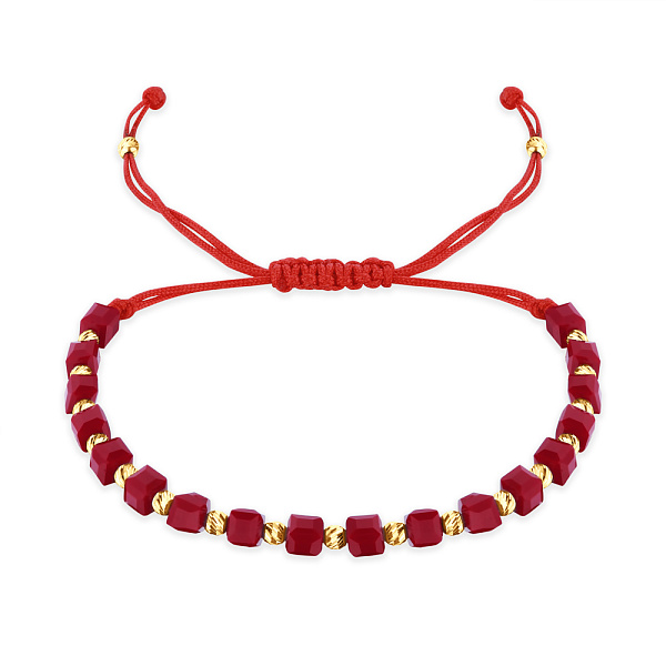 Браслет на нити с вставками из оникса и серебра (арт. 7309/2408жок) – изображение 2