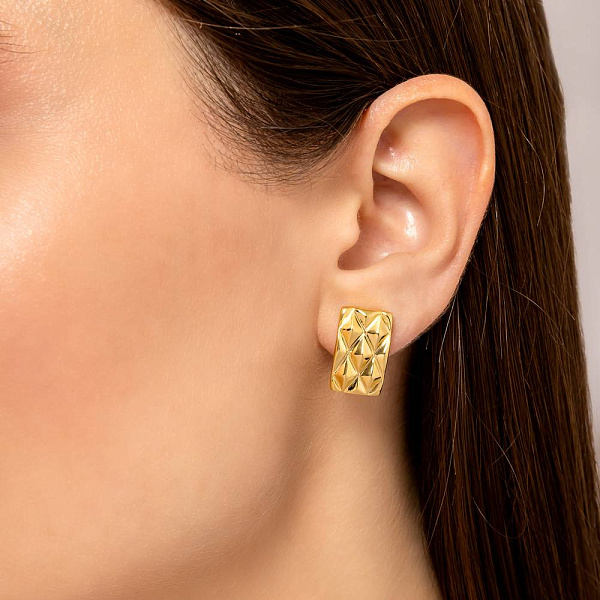 Сережки з жовтого золота Francelli (арт. 1091880ж) – зображення 2