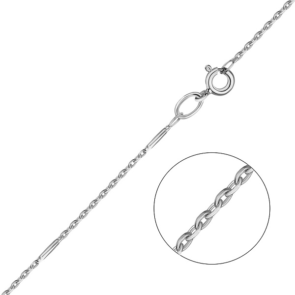 Цепочка из белого золота Якорного плетения (арт. ц3014602б) – изображение 1